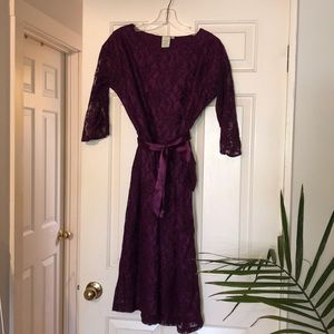 Purple Lace Dress